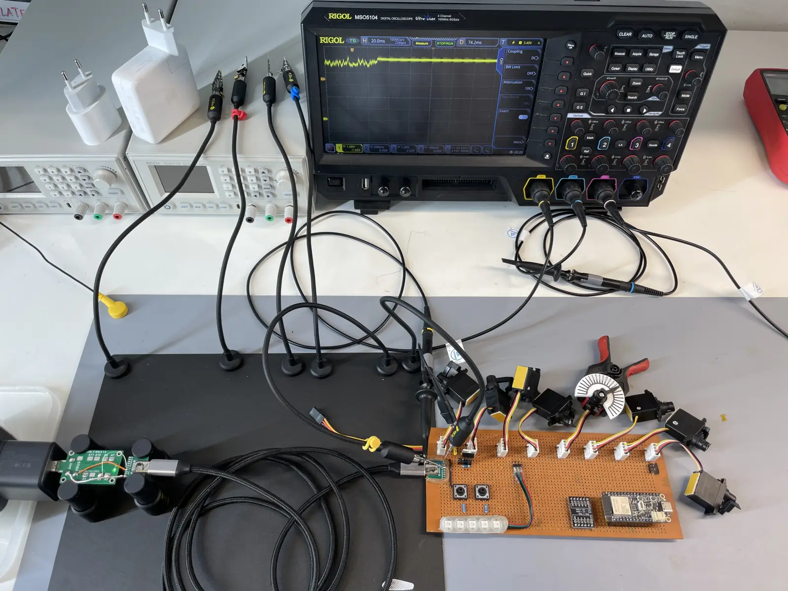 Early prototype cycle on the bench.