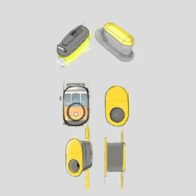 Exploded view of the validator's internal assembly.
