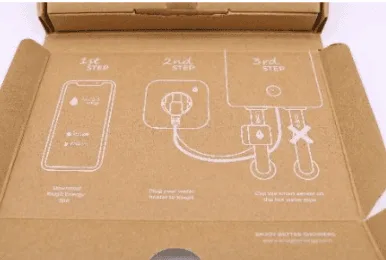 Packaging insert designed for a simple install.
