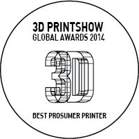 Prémio: 3D Printshow Global Awards 2014, Best Prosumer Printer